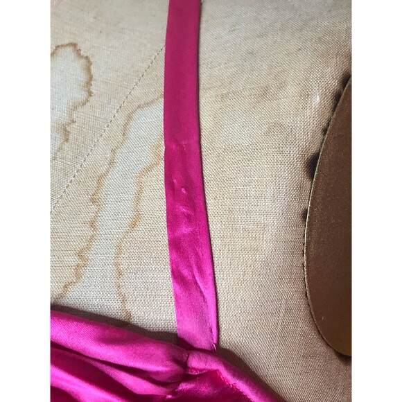 Y2K D & G. DOLCE & GABBANA SILK Ruched Pink Halter Top W/Exposed Zipper. As Is - Picture 5 of 10